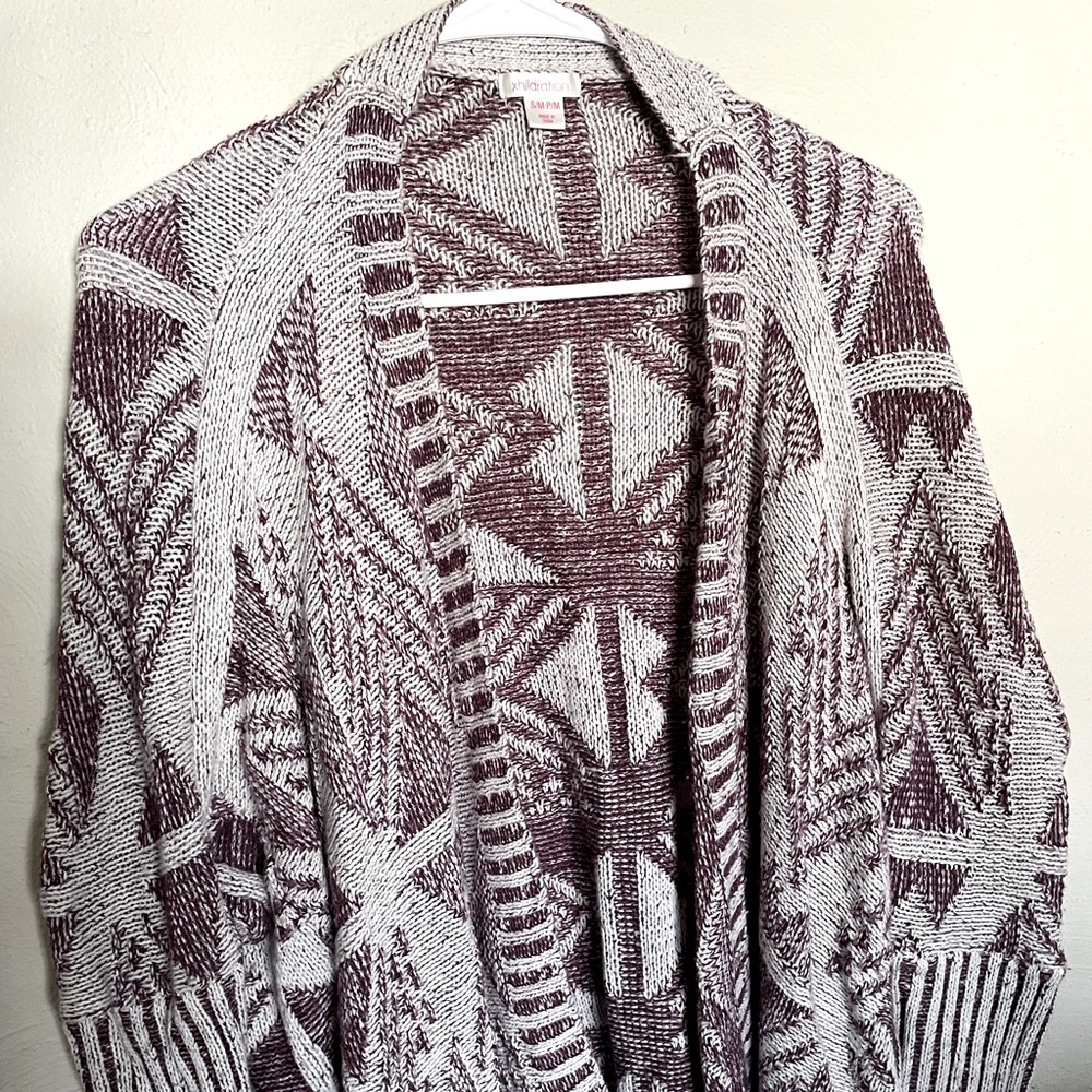 Xhilaration tribal print cardigan s/m